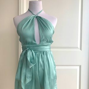 MINT GREEN Halter Neck SHORT ROMPER with Wrap.